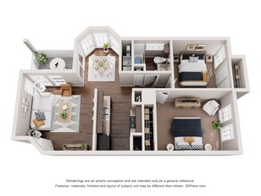 A 2x1 132 floor plan